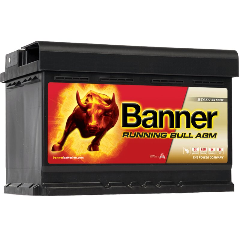 Banner EFB57015 Start-Stop Running Bull 12V 70Ah 680A Autobatterie, Starterbatterie, Boot, Batterien für