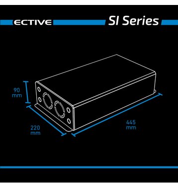 ECTIVE SI 25 2500W/24V Sinus-Wechselrichter mit reiner Sinuswelle